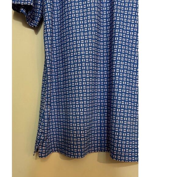 Mizzen + Main Mens Polo Shirt Trim Fit Stretch Performance Geometric Print XL - Picture 5 of 6